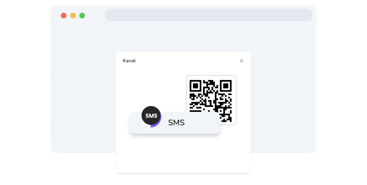 Zrzut ekranu strony generowania kodu QR SMS API TopMessage