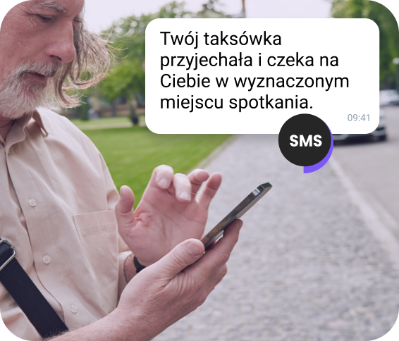 Podgląd wiadomości wyświetlający aktualizację salda klienta